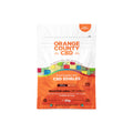 Orange County CBD food supplement packaging on a white background