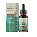 Supreme Life Sea Moss supplement bottle and packaging on a white background