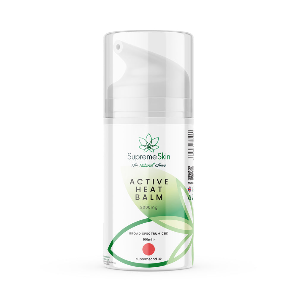 Supreme CBD Active Heat Balm 1000mg–2000mg | Warming CBD Muscle Balm UK
