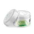 CBD Ulifting face cream in white plastic container