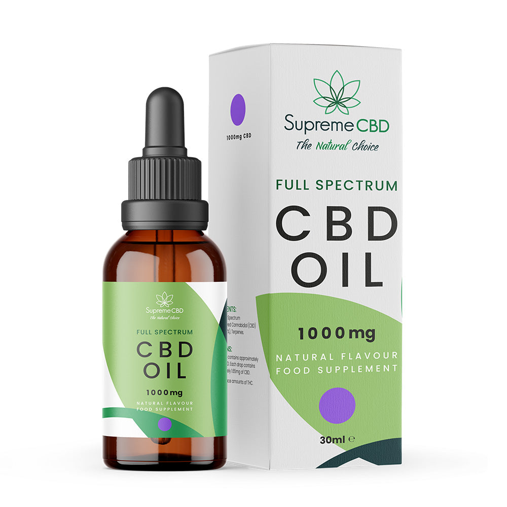 Supreme CBD Oil 30ml 1000mg | Full Spectrum CBD Oil UK
