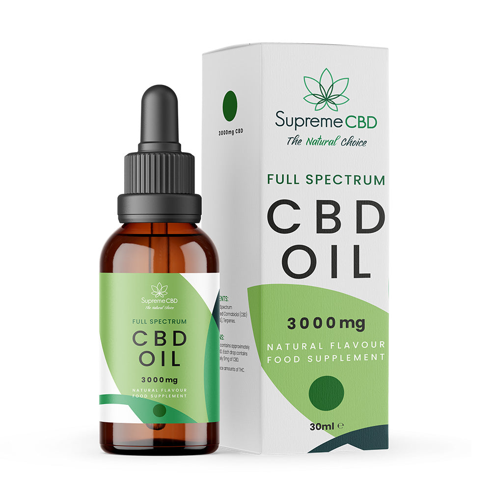 Supreme CBD Oil 30ml 3000mg | Full Spectrum CBD Oil UK
