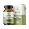 Supreme Life Focus Lion's Mane supplement bottle and packaging on a white background