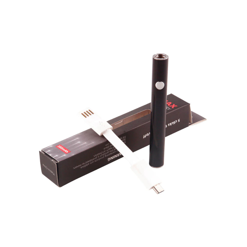 Max Battery 380mAh Vape Pen | 510 Thread Rechargeable Battery | Adjustable Voltage & Preheat Function