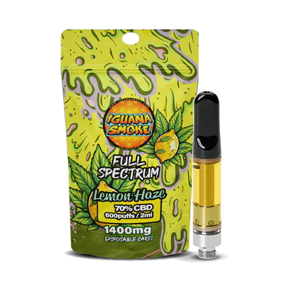 Iguana Smoke Premium Full Spectrum CBD Vape Cartridge 2ml | 1400mg | 510 Thread