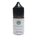 CBD/CBG vape juice bottle with a white label on a white background
