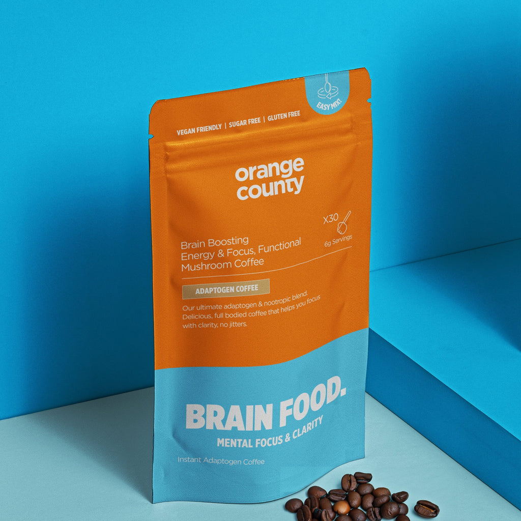 Orange County Brain Food Focus Coffee 200g | Mushroom Coffee & Adaptogen Blend